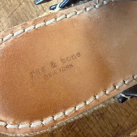 Rag & Bone Women's August Espadrille Wedge Platform Sandals size 38 - Picture 5 of 7